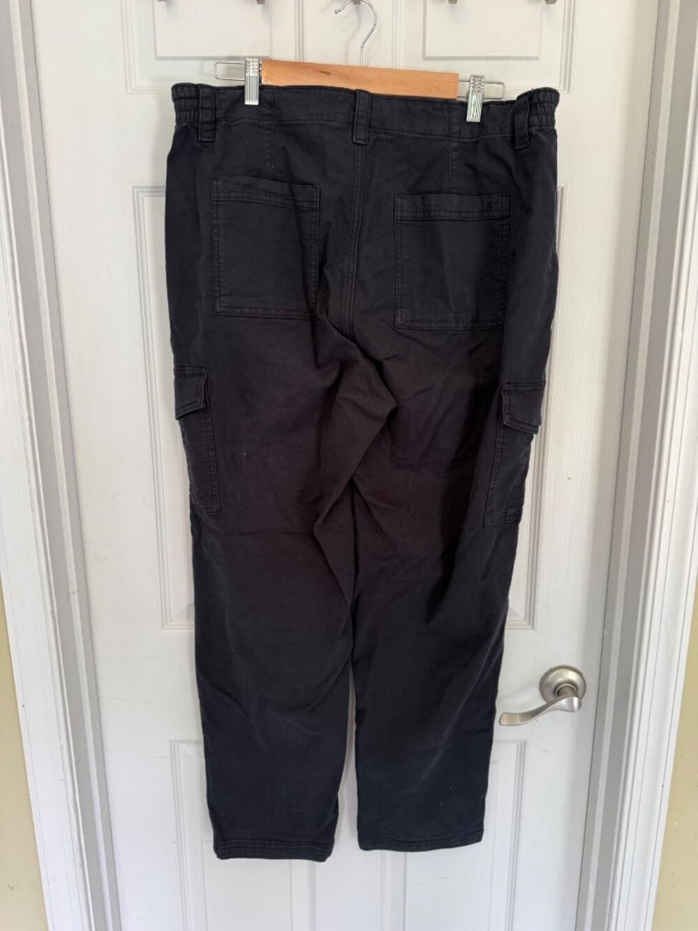 American Eagle Outfitters Navy Blue Stretch Cargo Pants Women's Size 16 - Picture 3 of 7